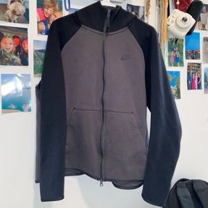 mens nike tech fleece zip up sweatshirt size large in great condition